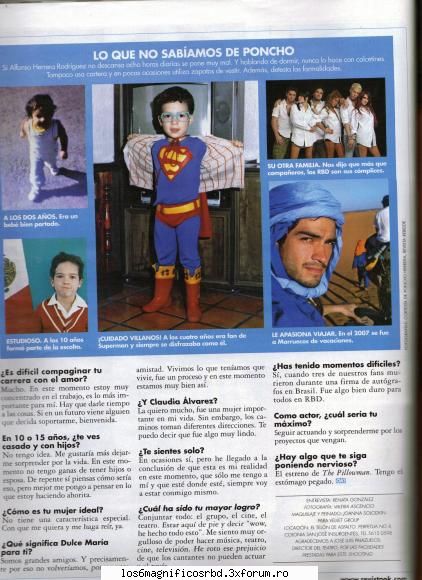 poncho in revista ok - deea_rbd - ALFONSO HERRERA